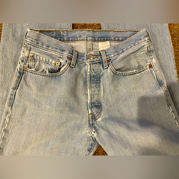 Vintage Levis 501 Denim Jeans 31 x 34 Button Up Mens Ladies  Perfect - Picture 8 of 16